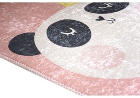 Светлорозов детски килим подходящ за пране 80x120 cm Royalty Mascot – Vitaus