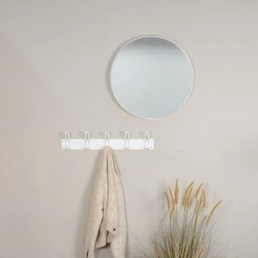 Бяла метална стенна закачалка 70 cm Miles – Spinder Design