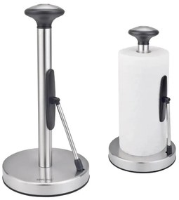 Поставка за кухненска хартия Kinghoff KH 1955, 36.5 см, Неръждаема стомана, Сребрист