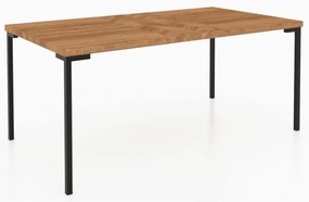 Дъбова маса за кафе в естествен цвят 60x110 cm Abies - The Beds