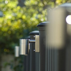 Външна стенна лампа стомана GU10 50mm IP44 - Solo