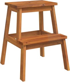 153333 vidaXL Табуретка с 2 стъпала, 40x38x50 см, масивна акация