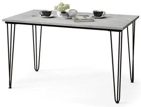 Трапезна маса HALIJA сив бетон