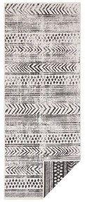 Черно-кремав килим за открито , 80 x 250 cm Biri - NORTHRUGS