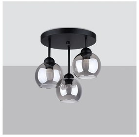 Черна лампа за таван ø 15 cm Grande - Nice Lamps