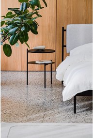 Черно нощно шкафче с дъбов плот Tu – noo.ma