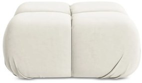 Бяла кадифена модулна табуретка Lokua – Makamii