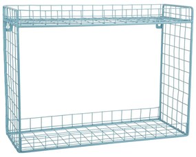 Тюркоазен стоманен стенен рафт на няколко нива 40 cm Reja – PT LIVING