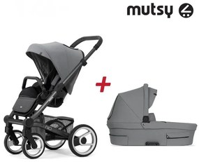 Бебешка количка 2в1 NIO Dark Grey MUTSY - Inspire Light Shade