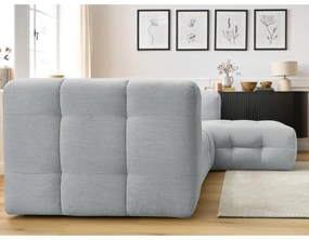 Светлосив ъглов диван (десен ъгъл) Cloud – Bobochic Paris