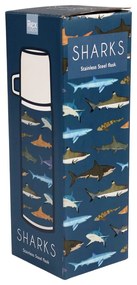 Син детски термос 350 ml Sharks – Rex London