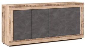 Комод RUNEA светлокафяв/антрацит