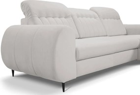 Ъглов диван Blanc-Сив-Дясно