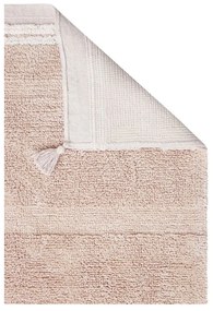 Светлорозов ръчно изработен памучен килим подходящ за пране 90x130 cm Bloom Rose – Lorena Canals