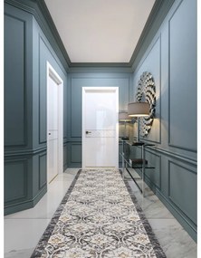 Пътека в цвят слонова кост и тъмносиво 80x300 cm Soft Viskan – FD