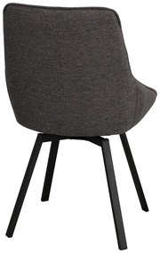 Сив въртящ се стол Alison - Rowico