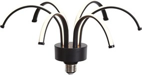 E27 LED декоративна лампа черна 6W 450 lm 3000K