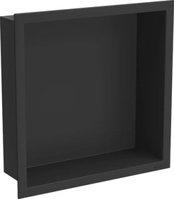 Mexen X-Wall-R вградена полица с козирка 30 x 30 см, черна - 1970303010