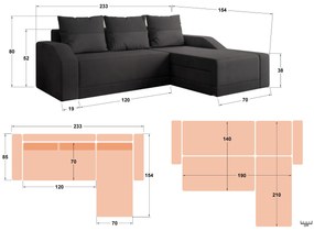 Разтегателен диван Веларо