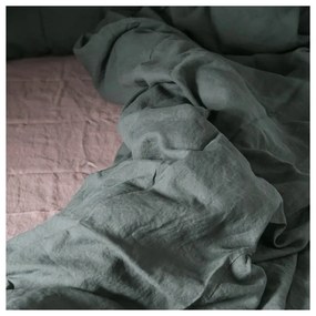 Розов/кафяв ленен чаршаф 180x260 cm Ashes of Roses – Linen Tales