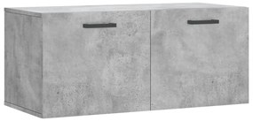 830080 vidaXL Стенен шкаф, бетонно сив, 80x36,5x35 см, инженерно дърво