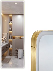 Огледало LED Classico 50x160cm Brush Gold