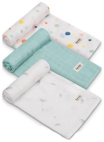 Lionelo - Комплект от 3 бамбукови пелени BAMBOO SET 70x70 см Dot