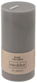 Сива приятелска свещ, време на горене 50 ч. Eco - Eco candles by Ego dekor