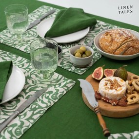 Ленена подложка за хранене 35x45 cm Evergreen Damask – Linen Tales