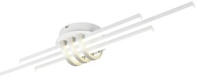 Бяло LED осветително тяло за таван 18x81 cm Cinto – Trio