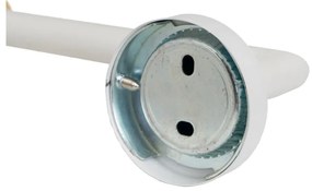 Бял стенен метален държач за тоалетна хартия – Casa Selección