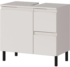 Кремав нисък шкаф за мивка 60x56 cm Salinas – Germania