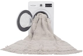 Светлосив и кремав ръчно изработен памучен килим подходящ за пране 140x200 cm Air Natural – Lorena Canals