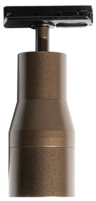 Модерен прожектор тъмен бронз за 1-фазова релсова система - Iconic Kohua