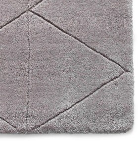 Сив вълнен килим , 150 x 230 cm Kasbah - Think Rugs