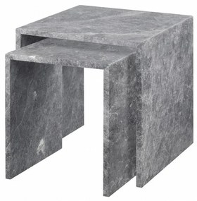 Мраморни странични масички в комплект от 2 броя 45x45 cm VARU - Blomus