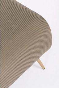 Кафяво-сива подплатена пейка Olga – Bizzotto