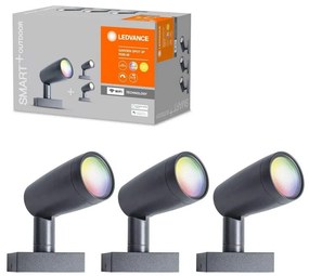 Ledvance - К-кт 3бр. LED RGB екстериорни лампи SMART+ SPOT 3xLED/4,5W/230V IP65 Wi-Fi