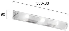 Аплик за баня Viokef Castra-Length 58 cm.