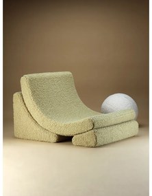 Зелен детски стол от букле Moon – Wigiwama