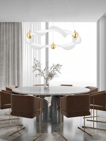 Лампа LED G010-CP WHITE/GOLD