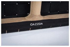 Масивно дъбово легло с черна табла , 180 x 200 cm Fawn - Gazzda