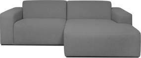 Сив ъглов диван (десен ъгъл) Roxy - Scandic