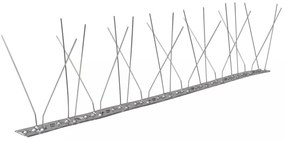 6 броя шипове по 4 реда против птици и гълъби от неръждаема стомана