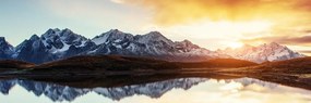 Картина на платно – Великолепен залез в планините