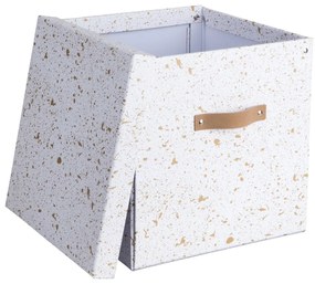 Кутия за съхранение в златисто и бяло Logan - Bigso Box of Sweden