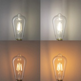 Комплект от 5 смарт E27 LED крушки ST64 4.5W 470 lm 1800-4000K