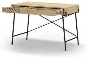 Работна маса от дъб 60x110 cm Ecrin - Marckeric