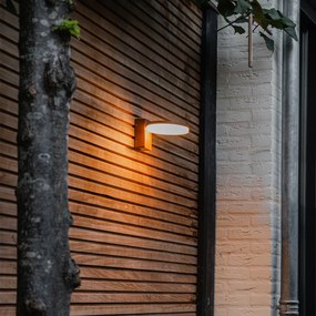 Модерна външна стенна лампа ръждиво кафява с LED IP54 - Esmee