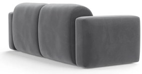 Сив кадифен диван 220 cm Strino – Cosmopolitan Design